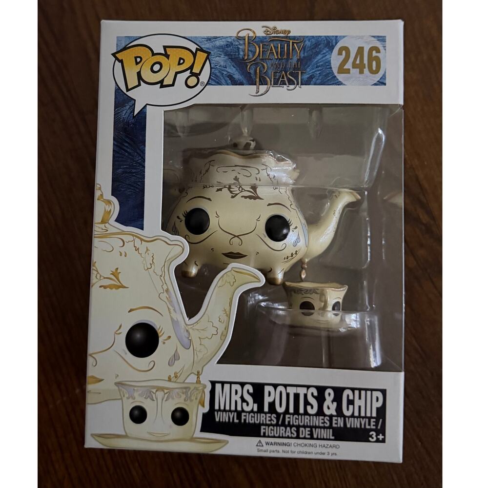 Funko POP! MRS POTTS & CHIP 246 from Beauty & the Beast NEW